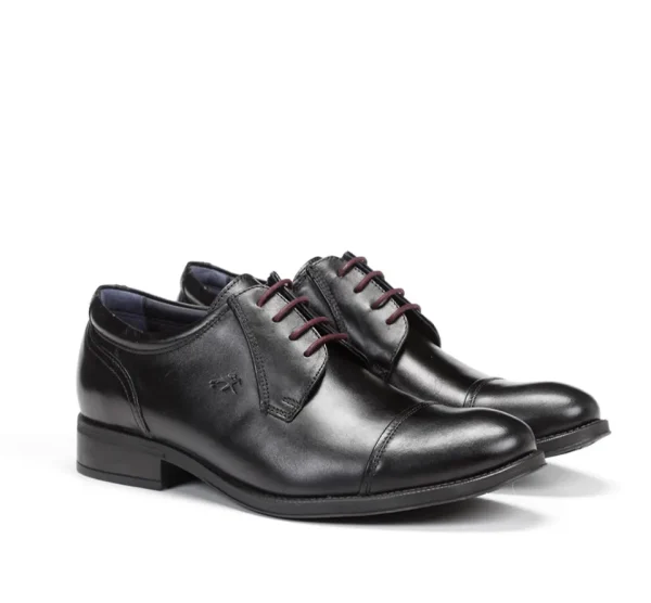 Fluchos HERACLES 8412W Black Shoe- Formal Shoes