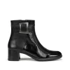 Fluchos IKIA D9199 Black Ankle Boot- Ankle Boots | Heels