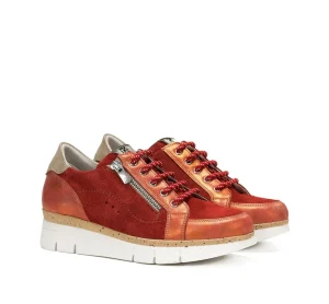 Fluchos INDIA D9300 Red Sneakers-Women Women