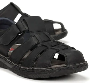 Fluchos KEOPS F1754 Black Sandal- Men