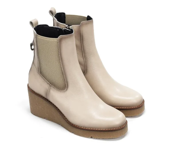 Fluchos LALIE D9191 Taupe Ankle Boot- Ankle Boots