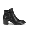 Fluchos LEXI D8606 Black Ankle Boot- Ankle Boots | Heels