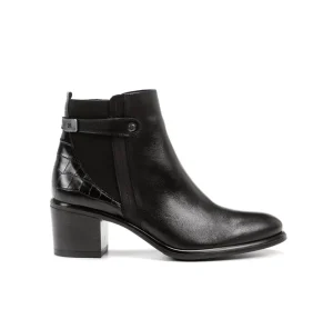 Fluchos LEXI D8359 Black Ankle Boot-Women Women