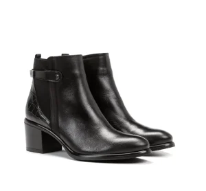 Fluchos LEXI D8359 Black Ankle Boot-Women Women