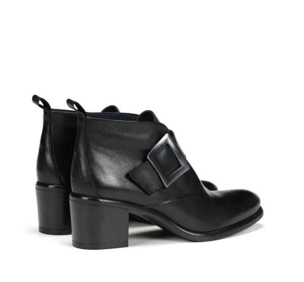 Fluchos LEXI D9178 Black Ankle Boot- Ankle Boots | Heels