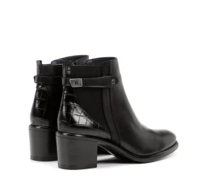 Fluchos LEXI D8359 Black Ankle Boot-Women Women