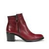 Fluchos LEXI D8606 Burgundy Ankle Boot- Ankle Boots | Heels