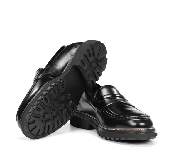 Fluchos LINCON F2058 Black Moccasin- Moccasins