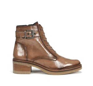 Fluchos LUCERO D8686 Brown Ankle Boot- Ankle Boots | Heels