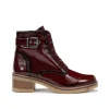 Fluchos LUCERO D8686 Burgundy Ankle Boot- Ankle Boots | Heels