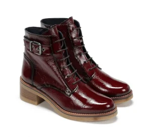 Fluchos LUCERO D8686 Burgundy Ankle Boot- Ankle Boots | Heels