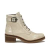 Fluchos LUCERO D8686 White Ankle Boot- Ankle Boots | Heels