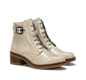 Fluchos LUCERO D8686 White Ankle Boot- Ankle Boots | Heels