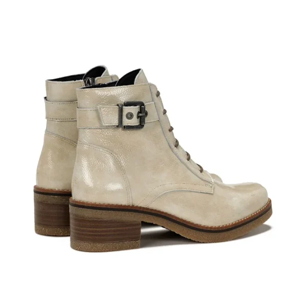 Fluchos LUCERO D8686 White Ankle Boot- Ankle Boots | Heels