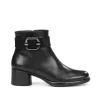 Fluchos MACY D9369 Black Ankle Boot- Ankle Boots | Heels