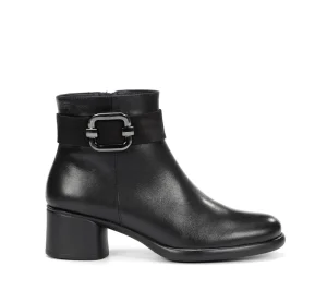 Fluchos MACY D9369 Black Ankle Boot- Ankle Boots | Heels