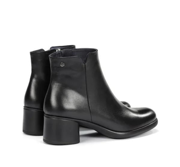 Fluchos MACY D9372 Black Ankle Boot- Ankle Boots | Heels