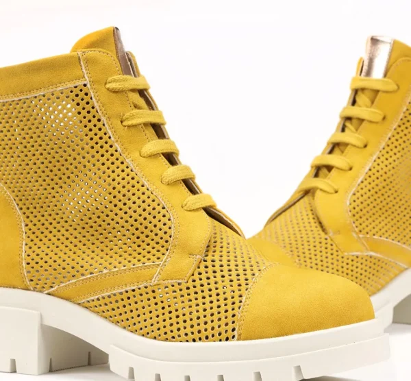 Fluchos NIDUS D8734 Yellow Ankle Boot-Women Women