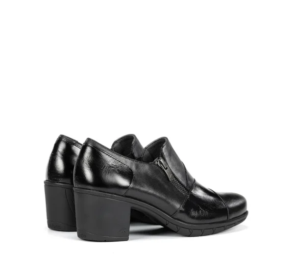 Fluchos NYDIA F1802 Black Slip On- Formal Shoes | Heels