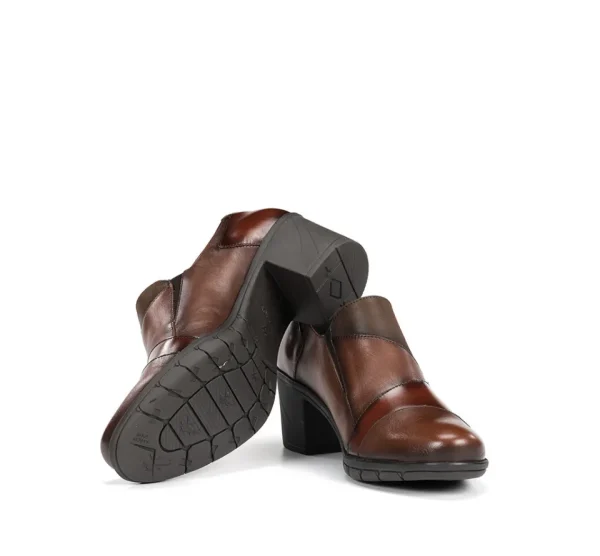 Fluchos NYDIA F1802 Brown Slip On- Formal Shoes | Heels