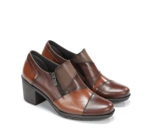 Fluchos NYDIA F1802 Brown Slip On- Formal Shoes | Heels