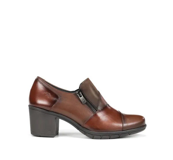 Fluchos NYDIA F1802 Brown Slip On- Formal Shoes | Heels