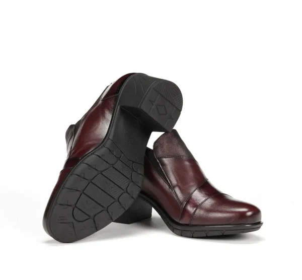 Fluchos NYDIA F1802 Burgundy Slip On- Formal Shoes