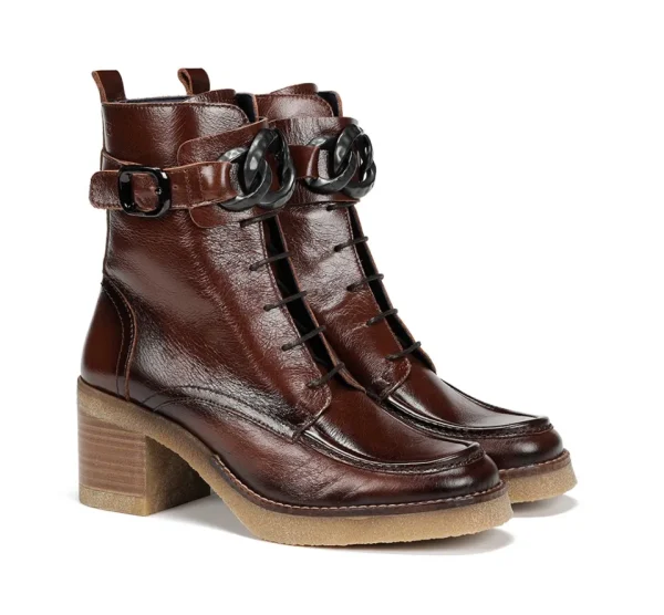 Fluchos OPRAH D9188 Brown Ankle Boot-Women Women