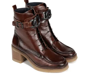 Fluchos OPRAH D9188 Brown Ankle Boot-Women Women