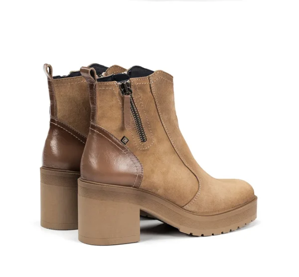 Fluchos SARAH D9353 Taupe Ankle Boot- Ankle Boots | Heels