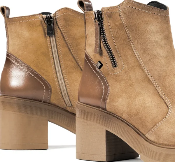 Fluchos SARAH D9353 Taupe Ankle Boot- Ankle Boots | Heels