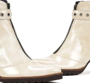 Fluchos THAIS D8300 White Ankle Boot- Ankle Boots | Heels