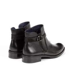 Fluchos TIERRA D8003 Black Ankle Boot- Ankle Boots | Heels