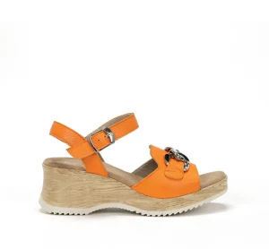 Fluchos UBARI D9034 Orange Sandal-Women Women