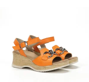 Fluchos UBARI D9034 Orange Sandal-Women Women