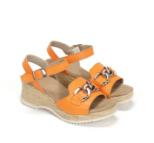 Fluchos UBARI D9034 Orange Sandal-Women Women