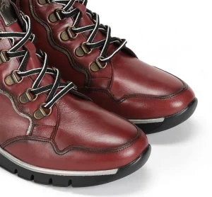 Fluchos UNION F2073 Burgundy Ankle Boot- Ankle Boots