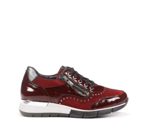 Fluchos XANET D8680 Burgundy Sneakers-Women Women