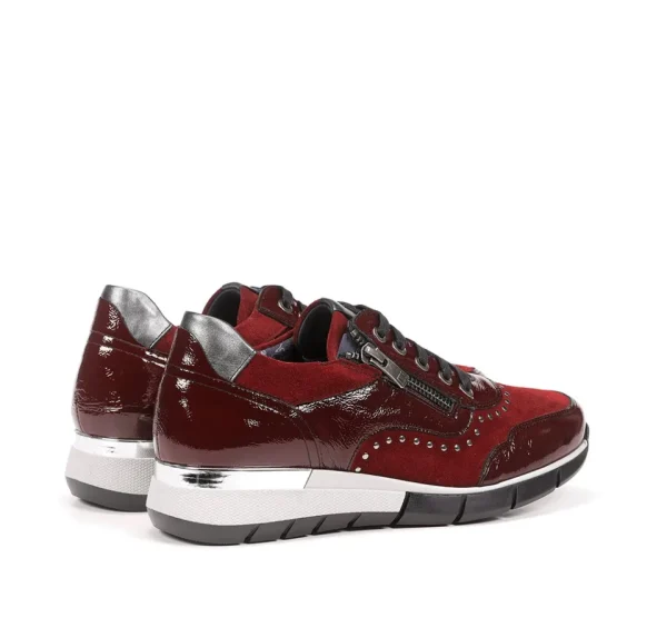 Fluchos XANET D8680 Burgundy Sneakers-Women Women