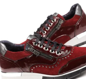 Fluchos XANET D8680 Burgundy Sneakers-Women Women