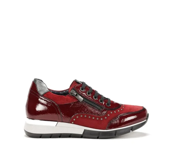 Fluchos XANET D8680 Burgundy Sneakers-Women Women