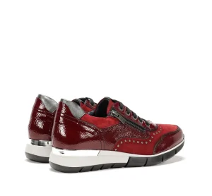 Fluchos XANET D8680 Burgundy Sneakers-Women Women