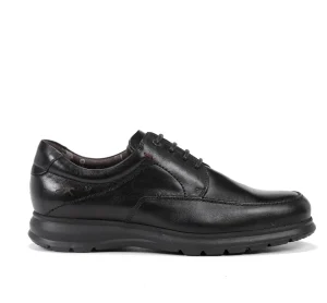 Fluchos ZETA F0602 Black Shoe- Formal Shoes | Lace-Up Shoes