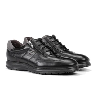 Fluchos ZETA F0606 Black Shoe- Formal Shoes | Lace-Up Shoes