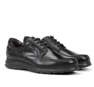 Fluchos ZETA F0602 Black Shoe- Formal Shoes | Lace-Up Shoes